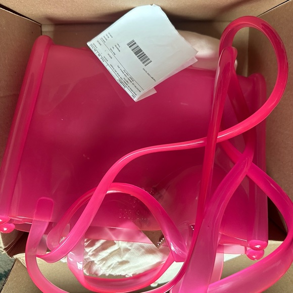 Melissa x TELFAR Pink Clear Medium Jelly Shopper - NWT - Picture 3 of 5